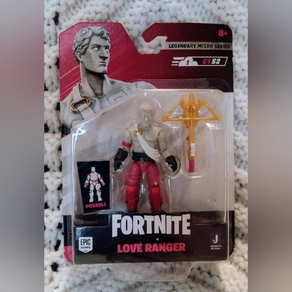 Fortnite Legendary Micro Series Love Ranger C1S2 Posable  2" Figure Brand New